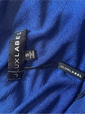 JLUXLABEL Vibrant Cobalt Blue Top